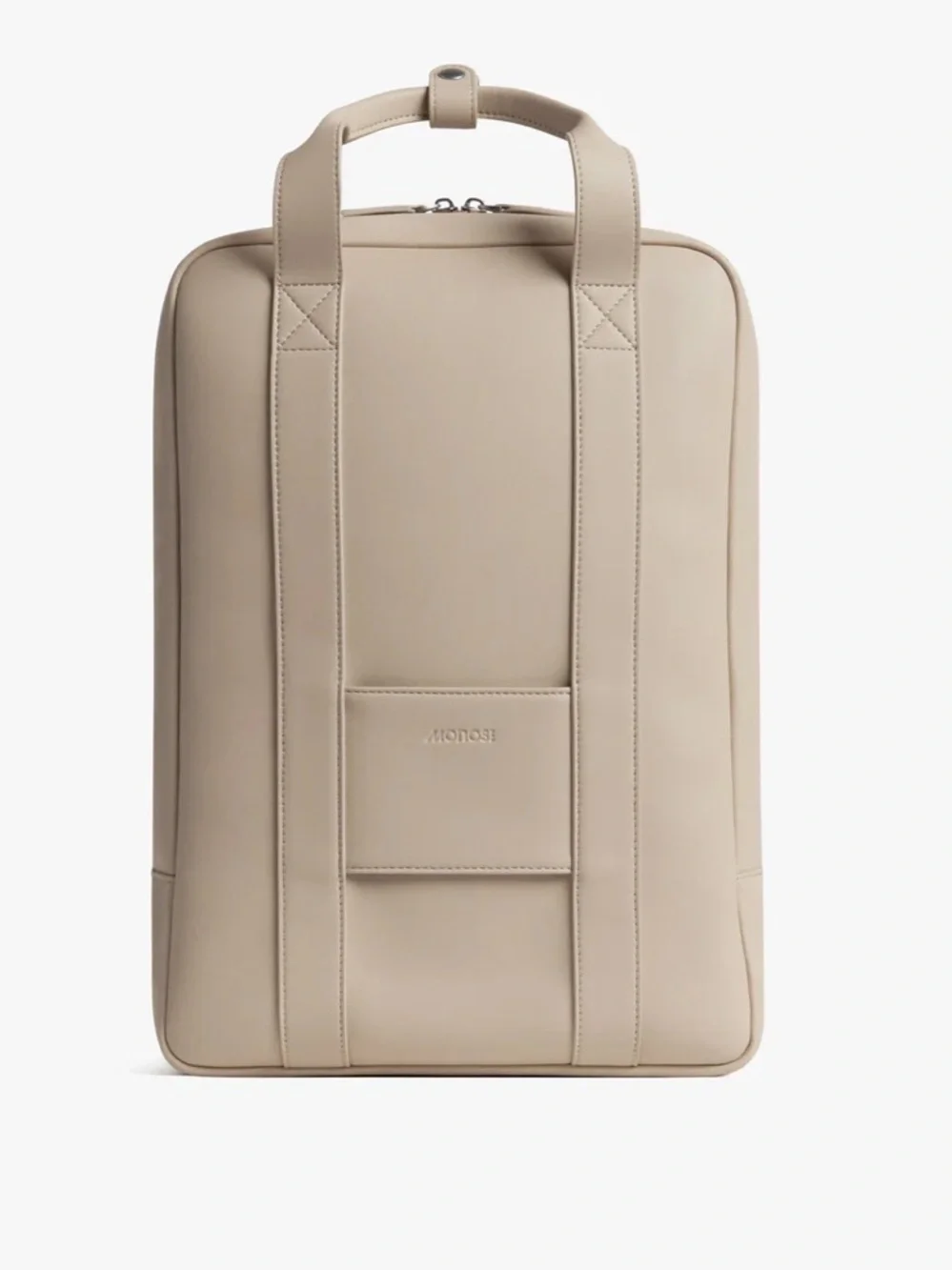 Monos Beige Vegan Leather Backpack